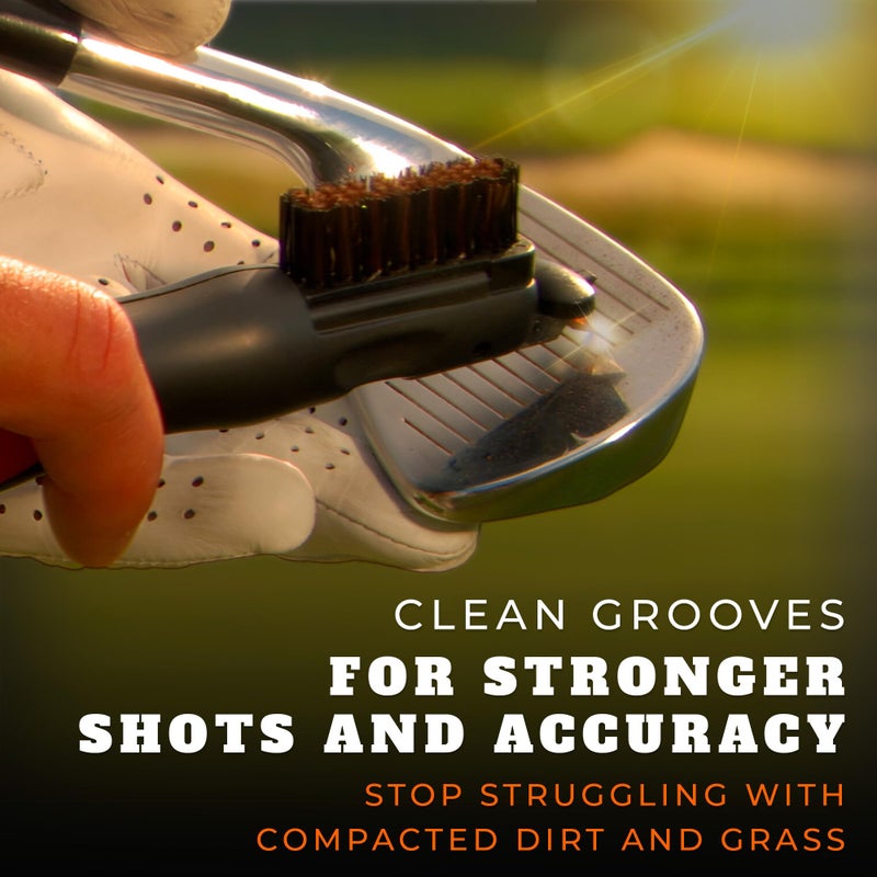 Frogger Golf Brush Head and Groove Cleaner Replacement for BrushPro (Bronze & Nylon Brush) - Image 4